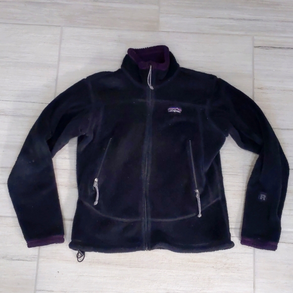 Patagonia full zip women's black fleece jacket - Picture 1 of 11